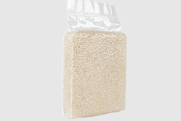 sac sous vide tubulaire avec riz