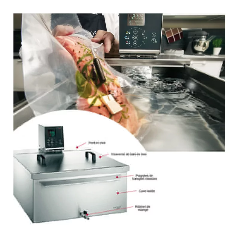 Thermoplongeur sous vide Fusionchef Pearl XL sur cuve 58L pour la