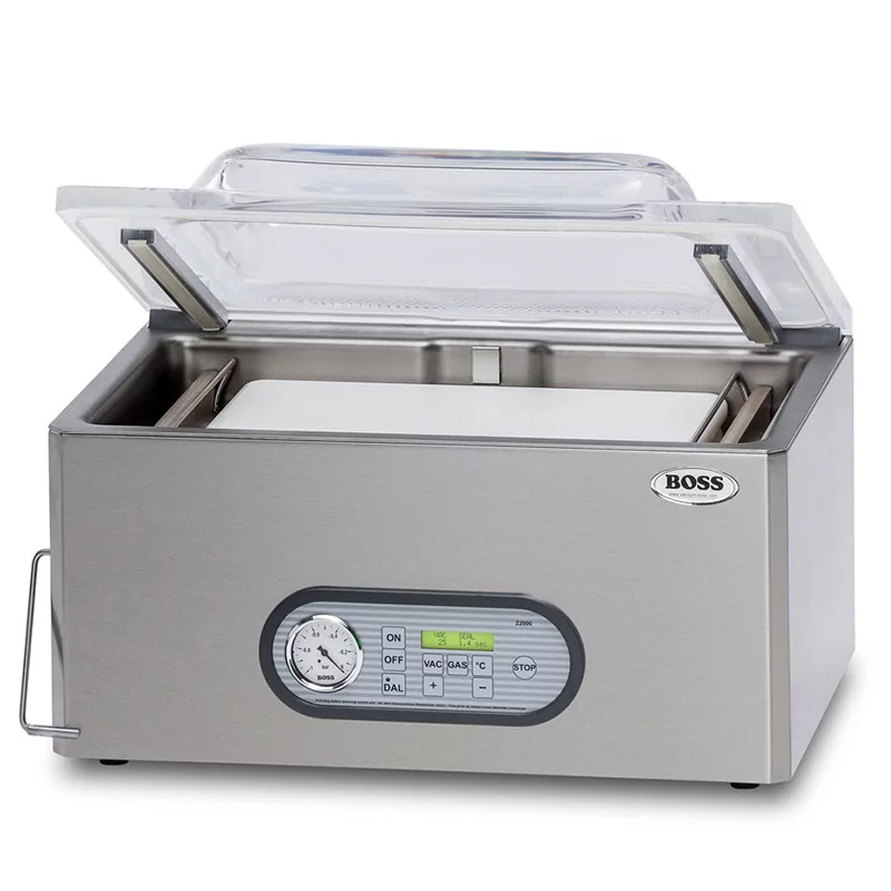 Machine sous vide professionnelle à cloche MAX XL-DD Boss spécial aliments  longs et épais