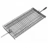 Grille rotative barbecue feu de bois