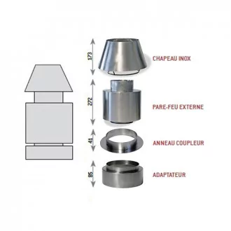 Kit fumée sous hotte four braise P70-P90