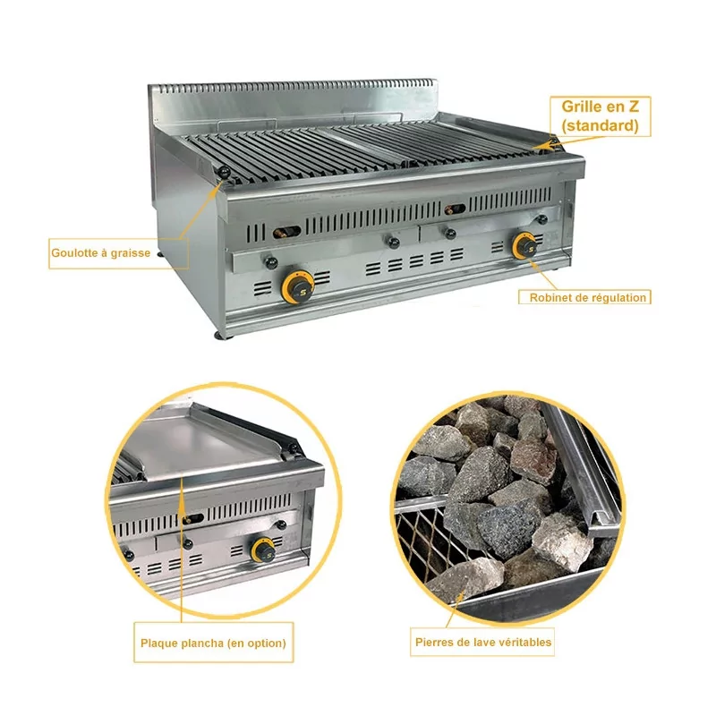 Gaggenau Grill Encastrable A Pierre De Lave