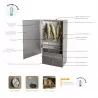Petit fumoir inox Smoki 3 