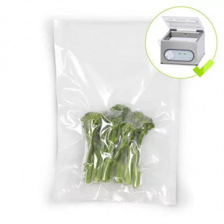 Lot de 100 sachets sous vide conservation ( SCO 110µ) transparents