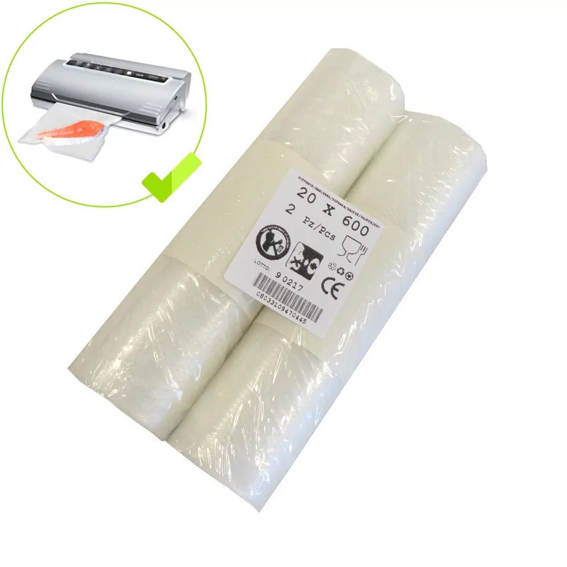 Rouleaux ou sachets gaufrés pour machine sous vide