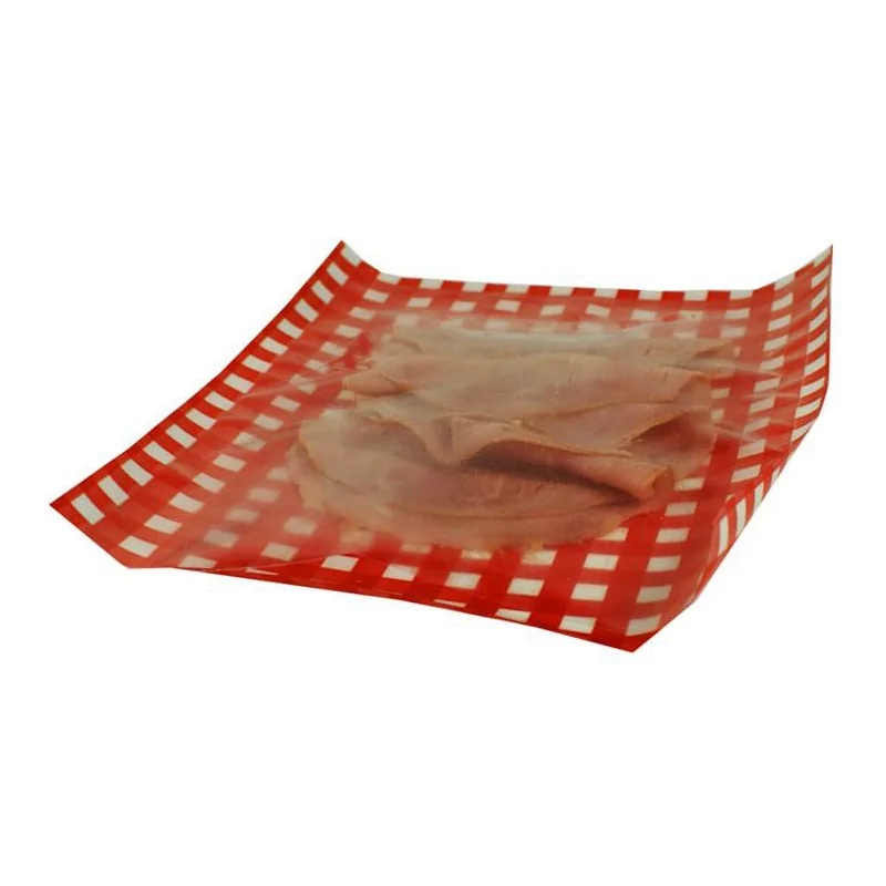 Sac sous vide fantaisie vichy rouge 165 x 210 mm pour mise sous vide  alimentaire attractive