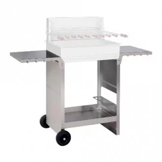 Chariot inox bbq combiné C600