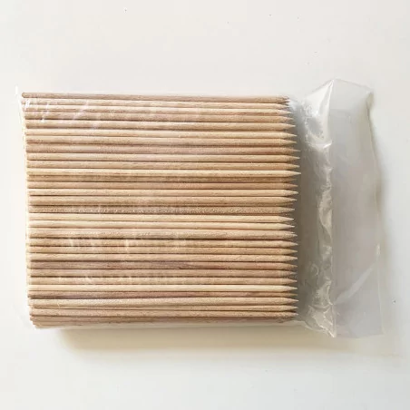 Pique à brochette ronde bois L150mm Pique à brochette ronde bois L150mm