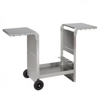 Chariot inox plancha professionnel 