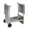 Chariot inox plancha professionnel 