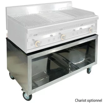 Barbecue  G1270 sur chariot inox