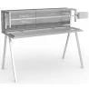 lardoires inox tourne broche L1400