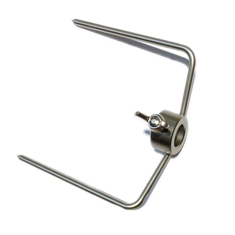Kit De 2 Fourches à Rôtir En Acier Inoxydable Pour Broche Carrée 10 Mm - Accessoire Barbecue Et Grill