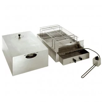 Fumoir de table XXL en acier inoxydable : : Jardin