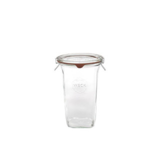 6 bocaux Weck modèle 795 ml - ø 100 mm - Couvercle et joint inclus