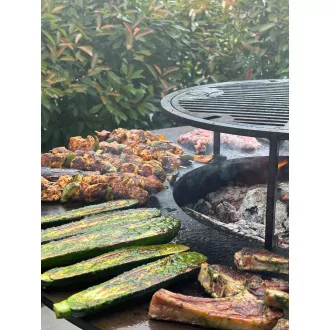 plancha et grille de cuisson