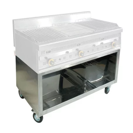 Meuble inox à roulettes pour grill gaz G1270 Meuble inox à roulettes pour grill gaz G1270