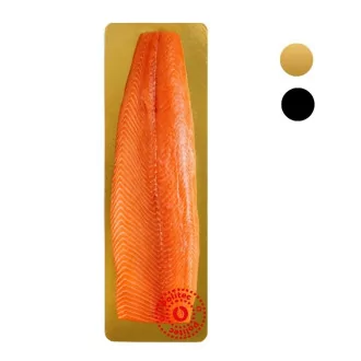 Plaque sous vide or et noir 200x600