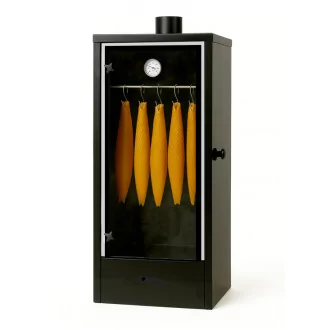 Fumoir Smoki 6 Black porte vitrée