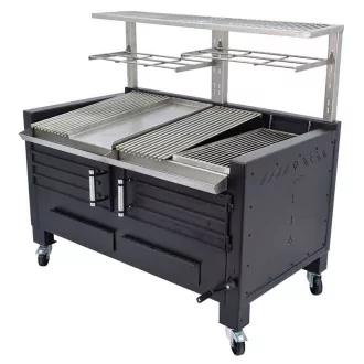 Barbecue B1455 avec étagère et plancha