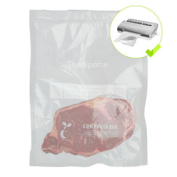 Sac sous vide bio dégradable gaufré