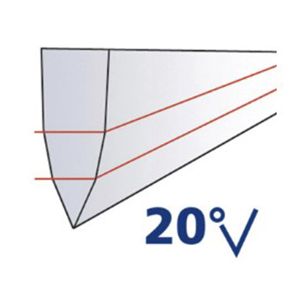 angle affûtage 20°