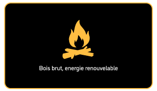 Bois brut, énergie renouvelable