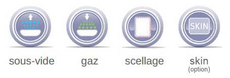 thermoscelleuse alimentaire vide et gaz (skin optionnel)