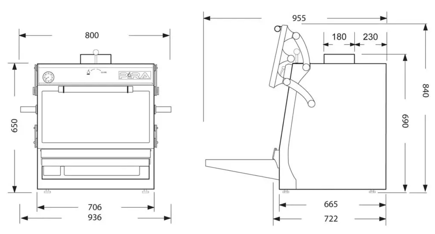 dimensions four a braise 70 xl Lux ed