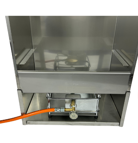 mise en place du foyer gaz