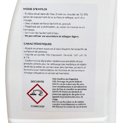 Notice et caractéristiques produit nettoyant inox