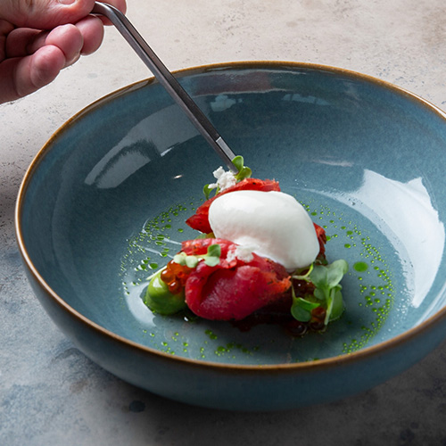 Préparation à partir d'aliments surgelés