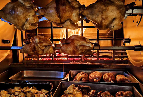 Foyer vertical pour cuisson indirecte