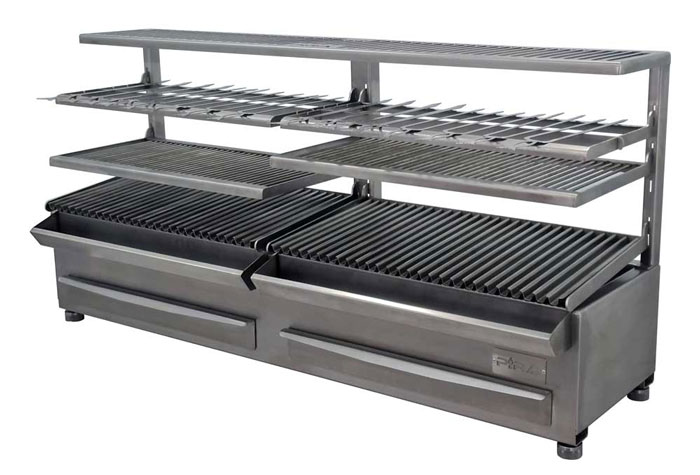 barbecue brochettes professionnel 160