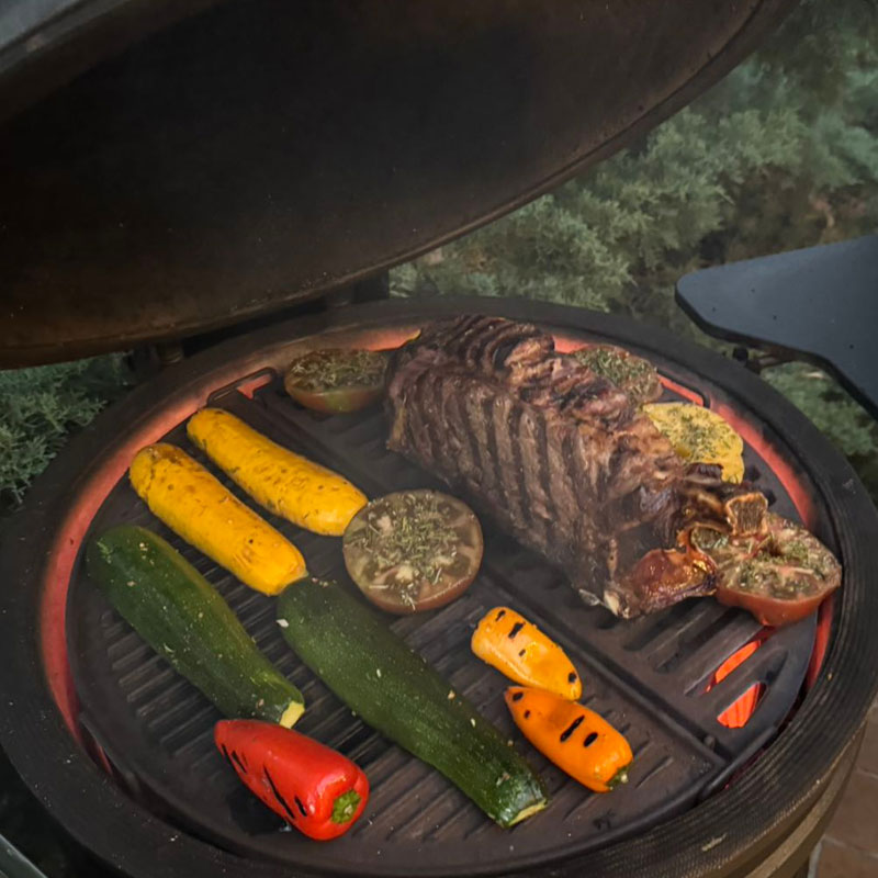 Demi plancha grille réversible