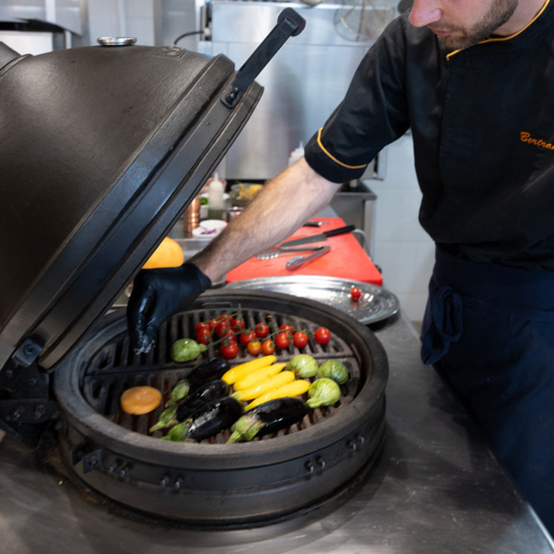 grille de cuisson demi-lune