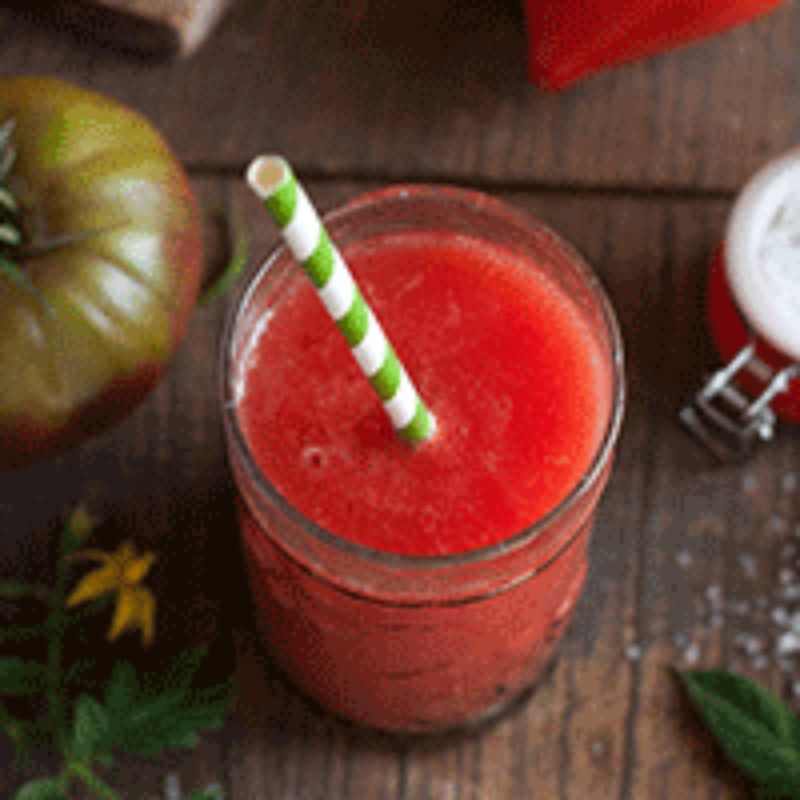 Verre de jus de fruit frais
